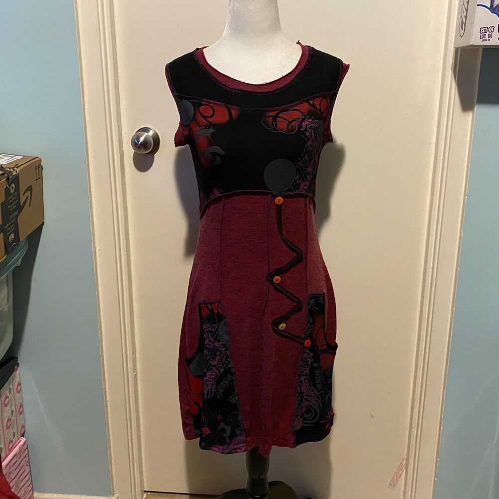TRICOTTO SUPER CUTE BOHO STYLE DRESS